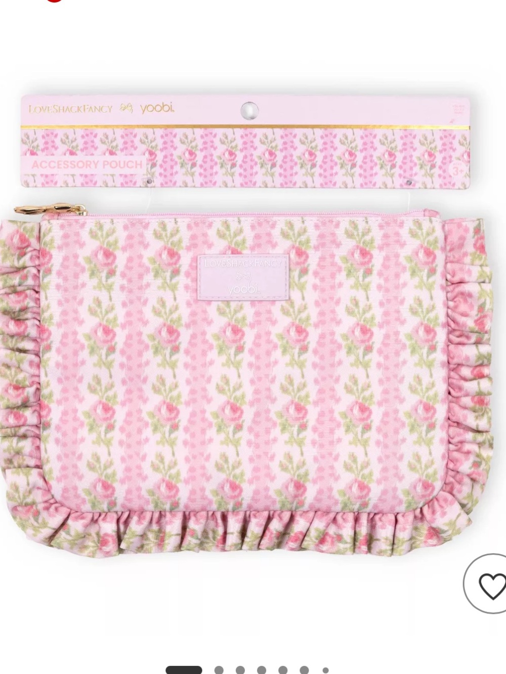 LoveShackFancy x Target - Yoobi Blooming Heirloom Flat Zip Pencil Case